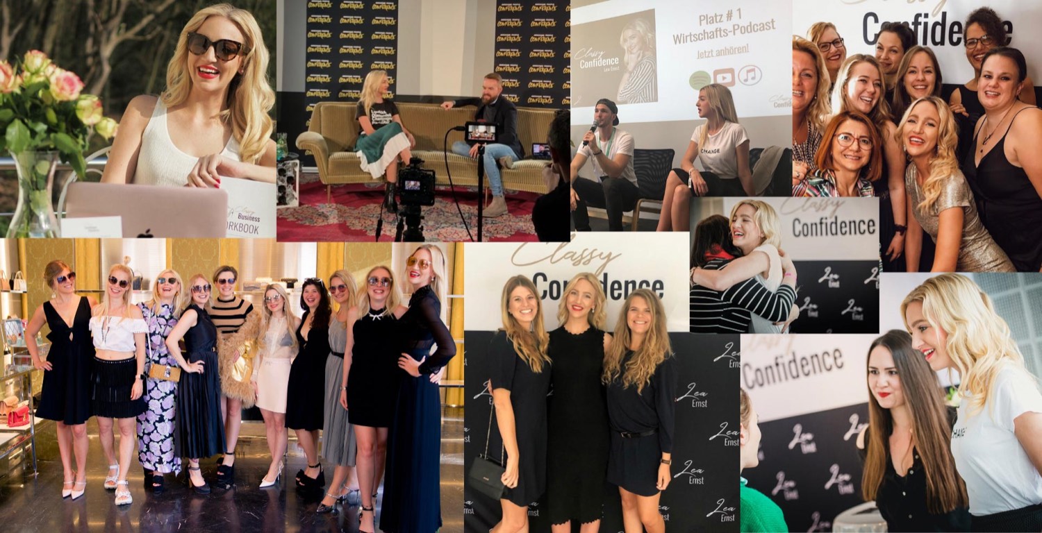 Lea Ernst mit ihrer Classylady-Community auf Events von Classy Confidence